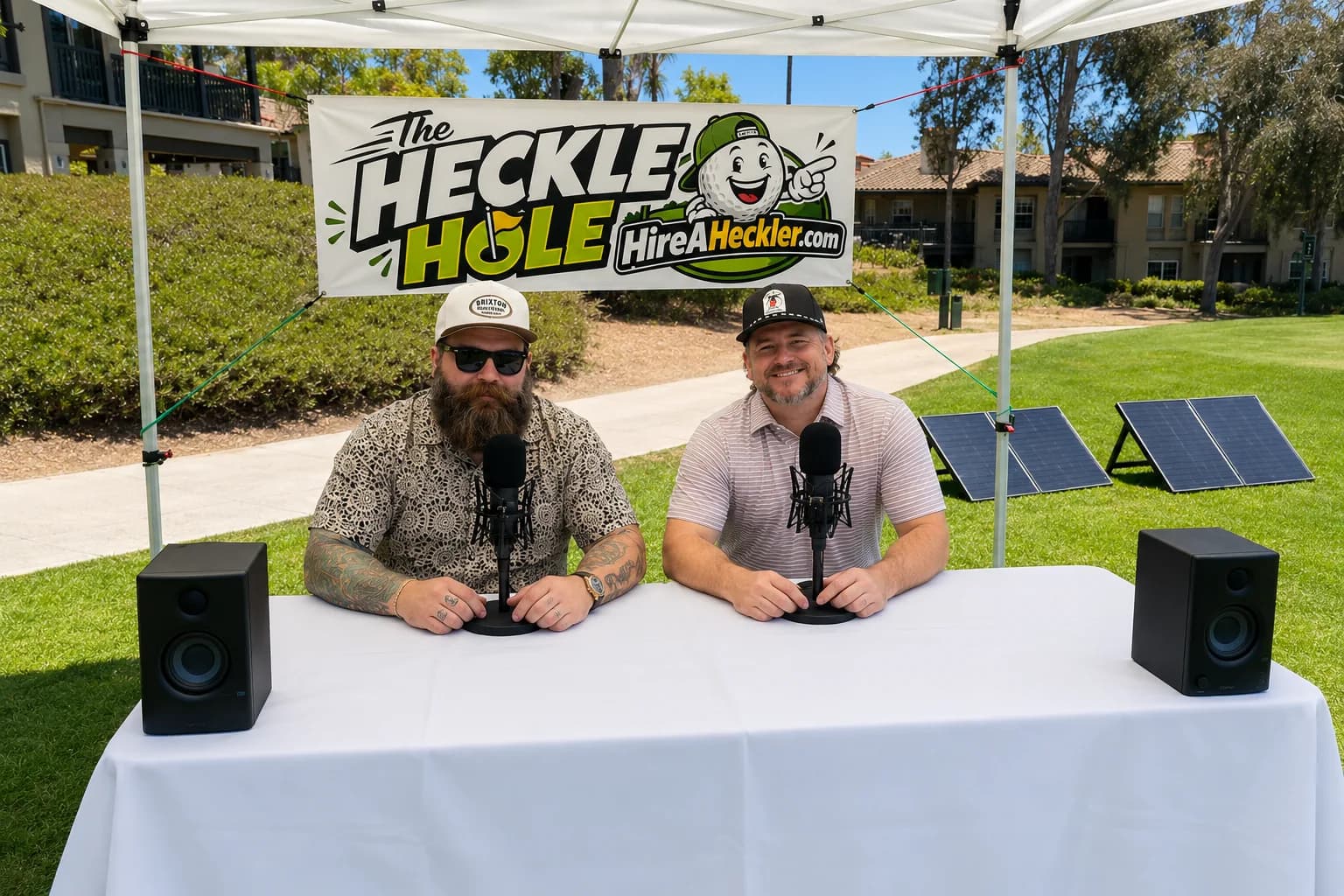 Hire-A-Heckler comedians at a live golf tournament